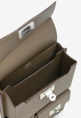 Kelly Multipocket To Go Pouch in Etoupe Epsom with Palladium Hardware