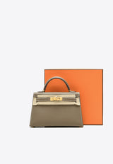 Mini Kelly 20 in Etoupe Epsom Leather with Gold Hardware