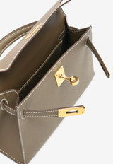 Mini Kelly 20 in Etoupe Epsom Leather with Gold Hardware