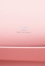 Kelly Pochette Clutch Bag in Rose Sakura Swift with Palladium Hardware