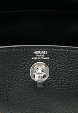 Mini Lindy II in Black Clemence Leather with Palladium Hardware