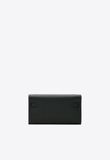 Kelly To Go Wallet in Black Epsom Leather with Palladium Hardware