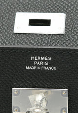 Kelly To Go Wallet in Black Epsom Leather with Palladium Hardware