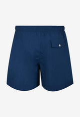 "H Fantome" Print Swim Trunks