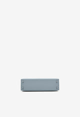 Mini Kelly Sellier 20 in Bleu Glacier Epsom with Palladium Hardware