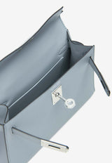 Mini Kelly Sellier 20 in Bleu Glacier Epsom with Palladium Hardware