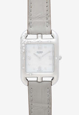 Small Cape Cod Watch 31mm in Gris Perle Matte Alligator Single Tour Strap