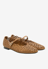 Meli Ballet Flats Naturel Calfskin