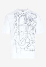 "Cavalcadour Griffone" Embroidery T-Shirt