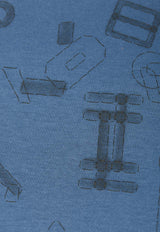 "Fragments Equestre" Print T-Shirt