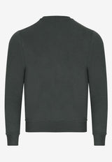 "Ex-Libris" Print Pullover Sweatshirt