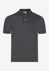 "Piqures Sellier" Collar Detail Polo T-shirt
