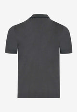"Piqures Sellier" Collar Detail Polo T-shirt