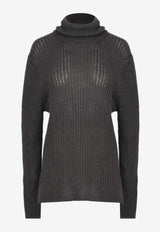 "Soie d'Hiver" Turtleneck Sweater