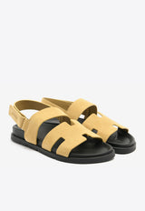 Genius Sandals in Beige Albatre Suede
