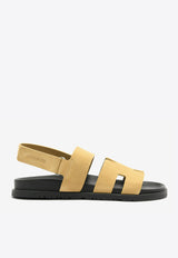 Genius Sandals in Beige Albatre Suede