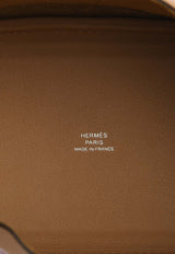 Micro Lucky Daisy Picotin in Chai Swift Leather with Palladium Hardware