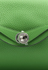 Mini Lindy 20 in Vert Yucca Clemence Leather with Palladium Hardware