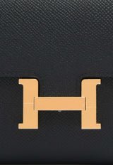 Constance To Go Wallet in Black Epsom Leather with Gold Hardware