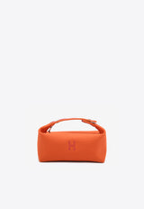 Small Bride-a-Brac Pouch in Orange Feu Canvas