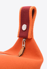 Small Bride-a-Brac Pouch in Orange Feu Canvas