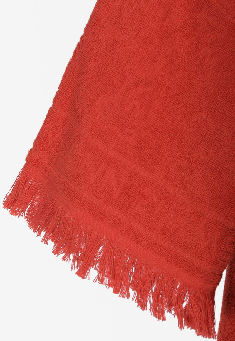 Zimmermann Alight Frayed Towel Mini Dress Red 9386DRS241RED