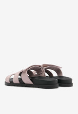 Chypre Sandals in Rose Cancan Calfskin