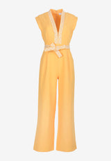 Significant Other Romee Embroidered Jumpsuit Yellow SL231056D-MANGOYELLOW