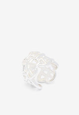 Chaine d'Ancre Enchainee GM Ring in Silver