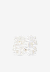 Chaine d'Ancre Enchainee GM Ring in Silver