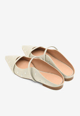 Malone Souliers Maureen Embellished Flat Mules MAUREEN FLAT 334 SILVER/SILVER