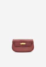 Kelly Moove in Rouge H Swift Leather with Gold Hardware