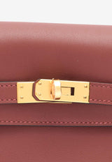 Kelly Moove in Rouge H Swift Leather with Gold Hardware