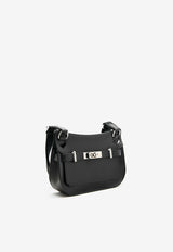 Mini Jypsiere in Black Evergrain Leather with Palladium Hardware