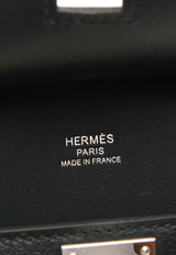 Mini Jypsiere in Black Evergrain Leather with Palladium Hardware