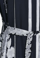 Hermès Brides de Gala et en Fleurs Kaftan BGEFK-Navy