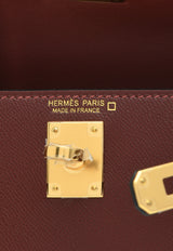 Hermès Kelly 20 Touch in Rouge H Madame and Bourgogne Matte Alligator with Gold Hardware K20TRHMBMAGHW