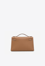 Kelly Pochette in Gold Swift with Palladium Hardware