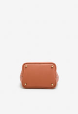 حقيبة بيكوتين لوك 18 من جلد التوريلون كليمنس بلون كويفر مع أجزاء معدنية ذهبية