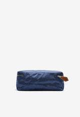 Travelsilk Travel Cube PM in Bleu Saphir H en Biais Silk Print and Fauve Barenia
