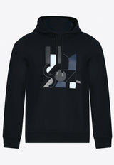 Hermès Jeu d'Adresse Print Hoodie Marine