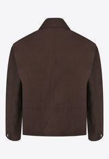 Hermès Zipped Straight Cut Jacket Cacao