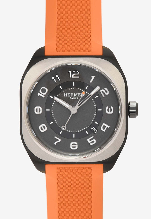 Hermès H08 42mm Watch in DLC Case and Titanium Bezel