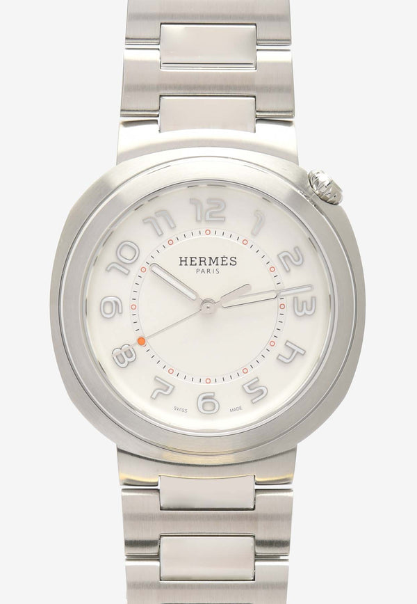 Hermès Large Hermès Cut 36mm Watch in Single Tour Bracelet