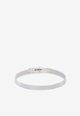 Kelly Bracelet PM in White Gold and Half Diamonds
