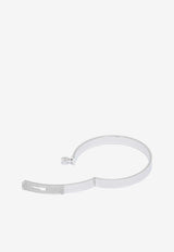 Kelly Bracelet PM in White Gold and Half Diamonds