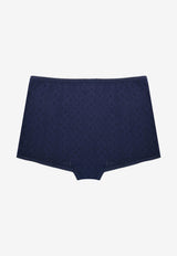 JW Anderson Double-Layer Pointelle Shorts Navy KW1278YN0389_888