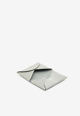 Hermès Calvi Cardholder in Gris Ciment Matte Alligator with Palladium Hardware