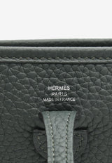 Hermès Mini Evelyne 16 Amazone in Vert Fonce Clemence with Palladium Hardware