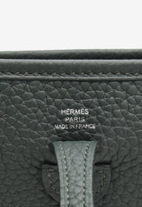 Mini Evelyne 16 Amazone in Vert Fonce Clemence with Palladium Hardware